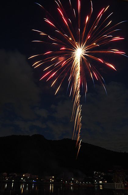 第37回おがせ池夏まつり花火大会の写真