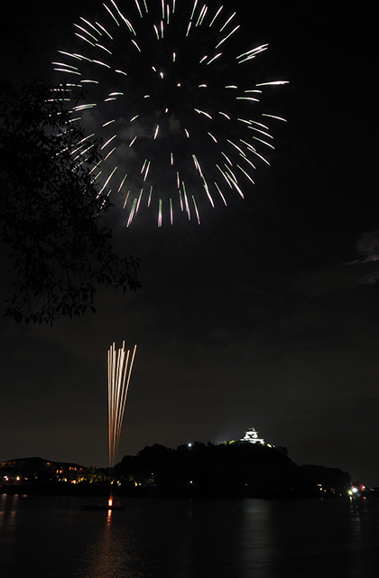 第46回日本ライン夏まつりロングラン花火の写真