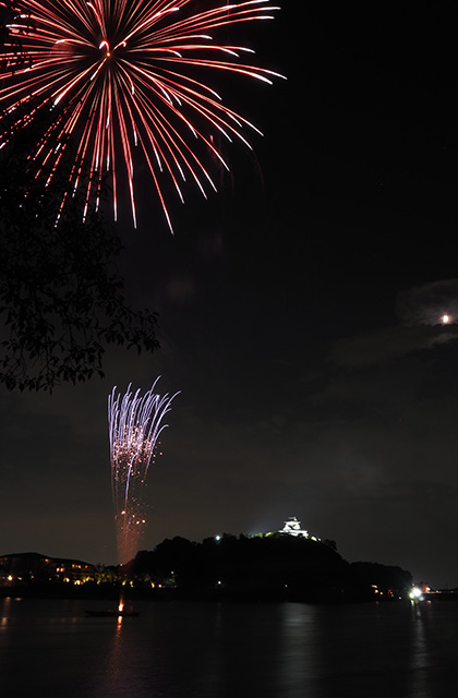 第46回日本ライン夏まつりロングラン花火の写真