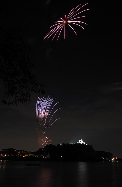 第46回日本ライン夏まつりロングラン花火の写真