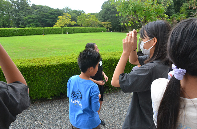自然の家でひらく「科学のトビラ」の写真