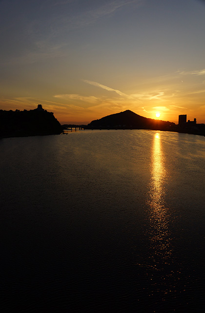 木曽川の風景の写真