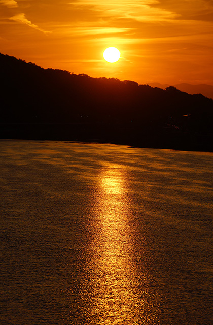 木曽川の風景の写真