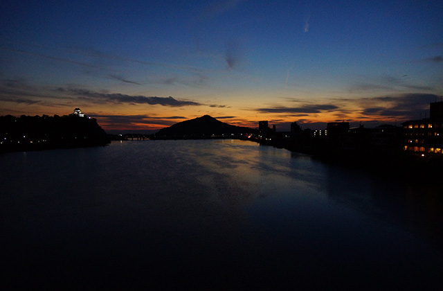 木曽川の風景の写真