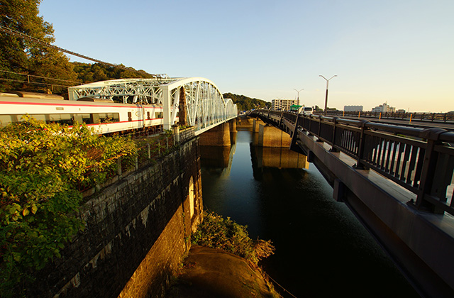 木曽川の風景の写真