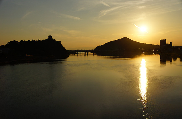 木曽川の風景の写真