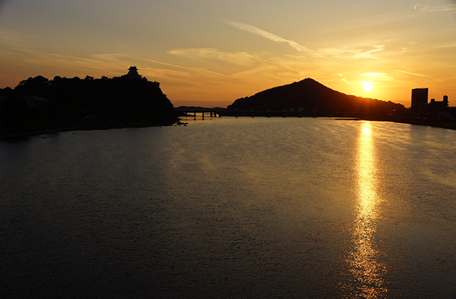 木曽川の風景の写真