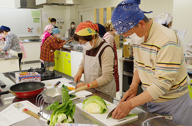 シニアからはじめるフレイル予防料理教室「麺処ふれらんち」の写真