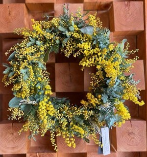 ミモザのリース写真