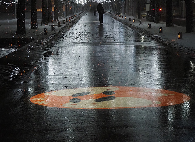 学びの森の雪景色の写真