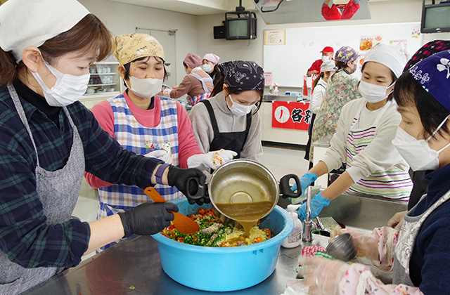 各務原キムチ漬け講習会の写真