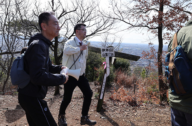 野外セミナー「伊木山から鵜沼城を望む！」の写真