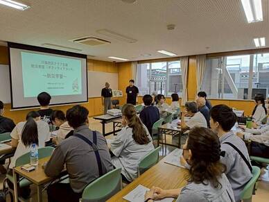 防災学習のようす