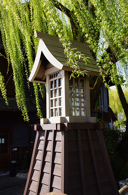 大安寺川の桜の写真