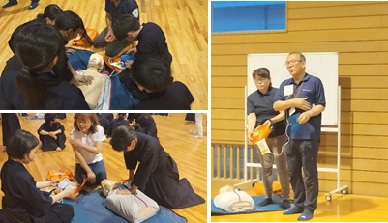 AED講習のようす