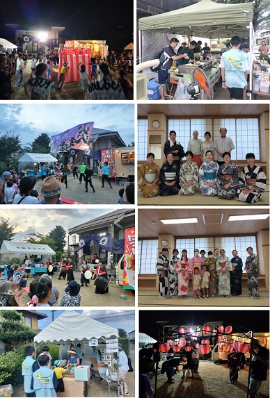 盆踊りでの協働のようす