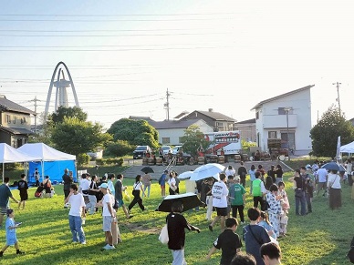 緑町ふれあい納涼会のようす