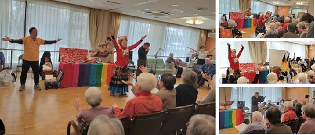 ボランティア訪問のようす