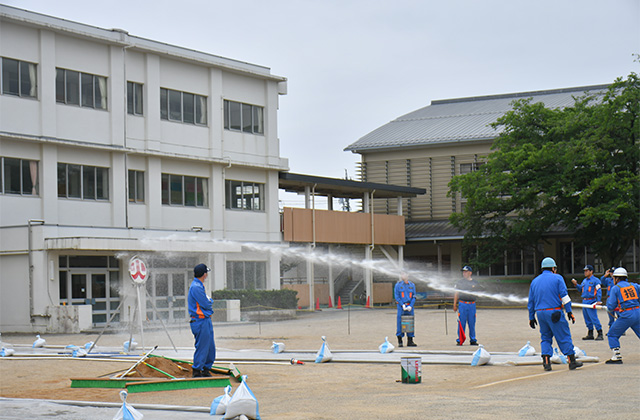 第55回各務原市消防団第7・8分団消防操法大会の写真