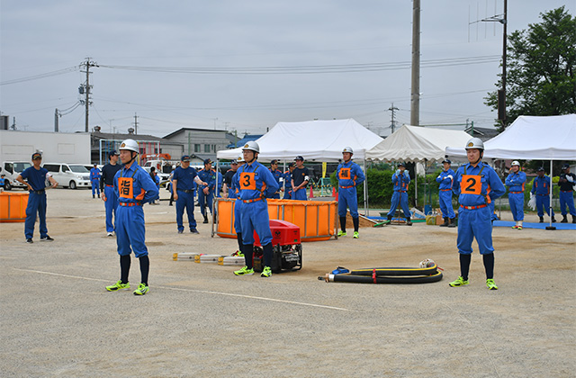 第55回各務原市消防団第7・8分団消防操法大会の写真