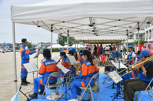 第55回各務原市消防団第7・8分団消防操法大会の写真