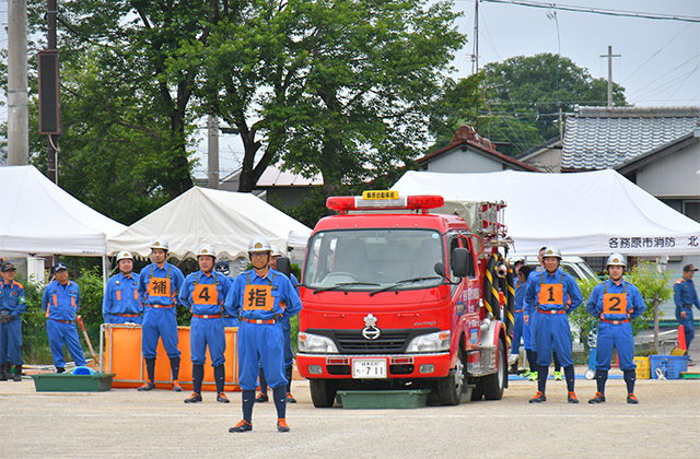 第55回各務原市消防団第7・8分団消防操法大会の写真