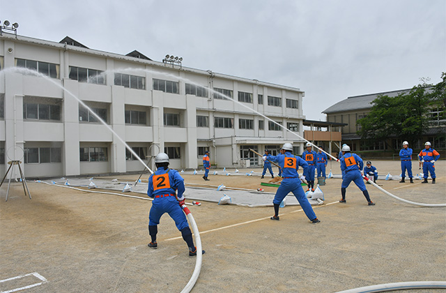 第55回各務原市消防団第7・8分団消防操法大会の写真