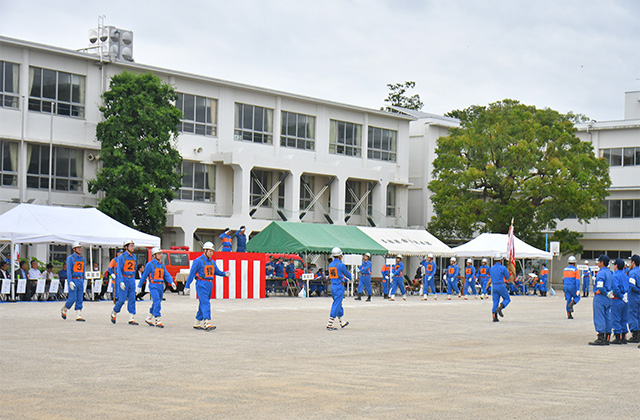 第55回各務原市消防団第7・8分団消防操法大会の写真