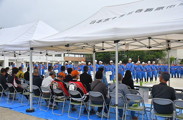 第55回各務原市消防団第7・8分団消防操法大会の写真