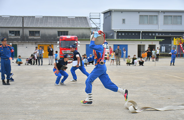 第55回各務原市消防団第7・8分団消防操法大会の写真