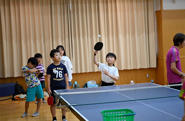 元気いっぱい 卓球でたのしもうの写真