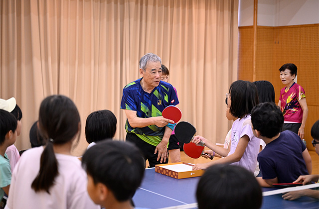 元気いっぱい 卓球でたのしもうの写真
