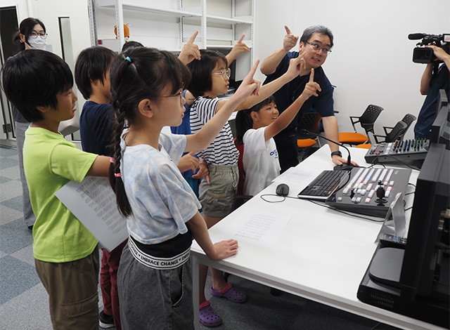 かかみがはら寺子屋事業マスコミコースの写真