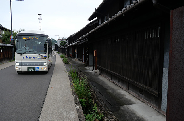 中山道鵜沼宿の家並みの写真