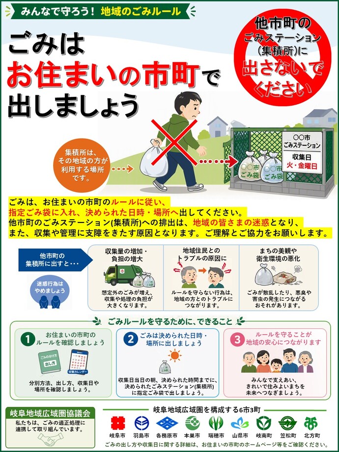 広域持ち込みごみ対策チラシ